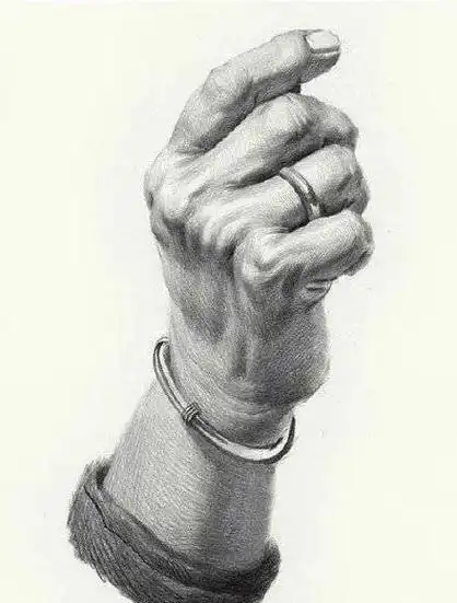 素描手部临摹素材,存起来慢慢画!