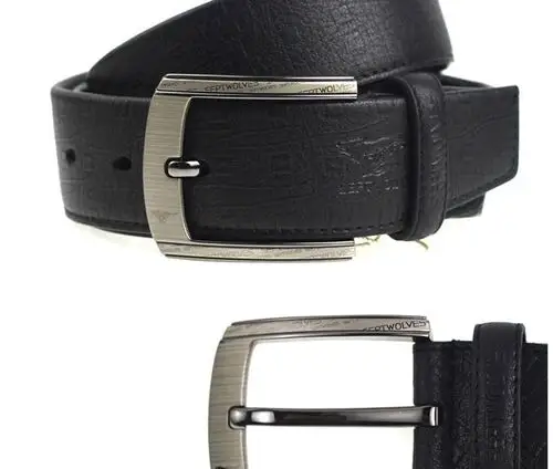 京东商城唯品会七匹狼皮带男士真皮腰带纯正品牛皮针裤带休闲针扣