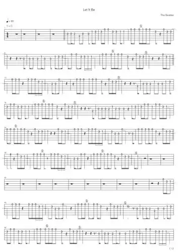 thebeatlesletitbe吉他谱