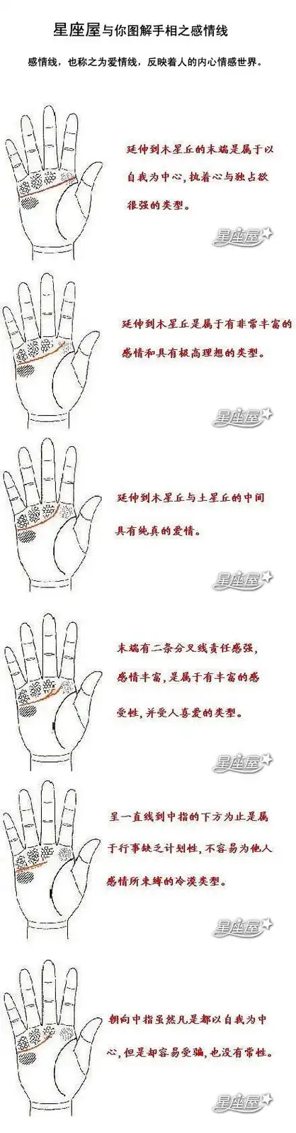 两手掌感情线图解大全(手掌纹两条感情线什么意思)