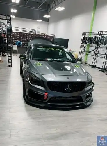 第一次见到能将奔驰cla改装到毫无死角酷炫帅的姿态