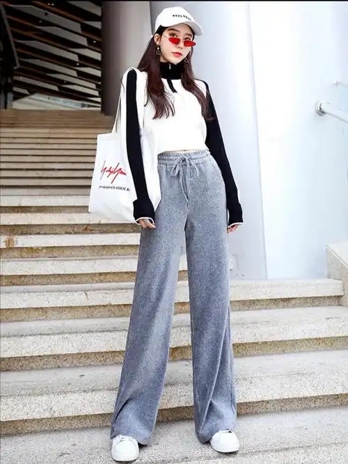 今年最显腿长的"拖地裤",百搭又不挑穿!