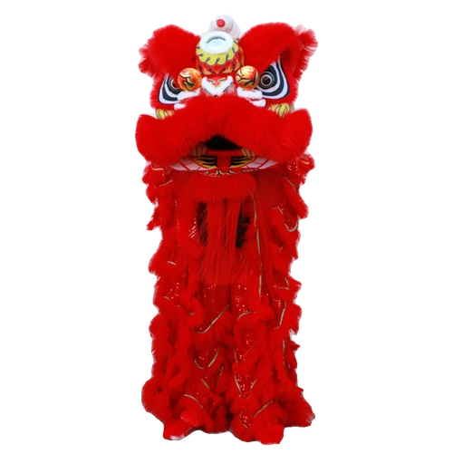 舞狮醒狮狮子头全套表演道具精品双人标准3号佛山狮南狮服装头套