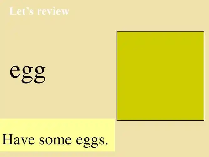 lets review egg have some eggs.