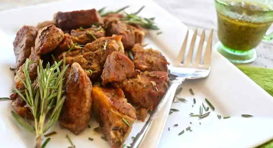 italian pork ribs with garlic rosemary sauce