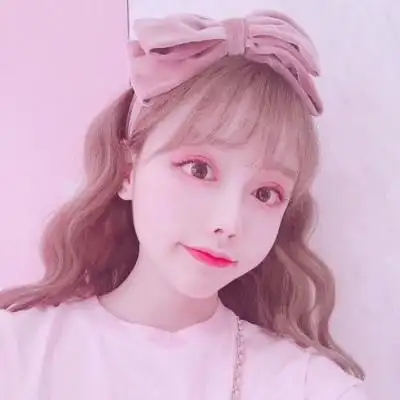 女生唯美粉色小可爱风格的头像