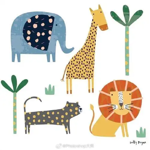 可爱小动物简笔画sallypayne