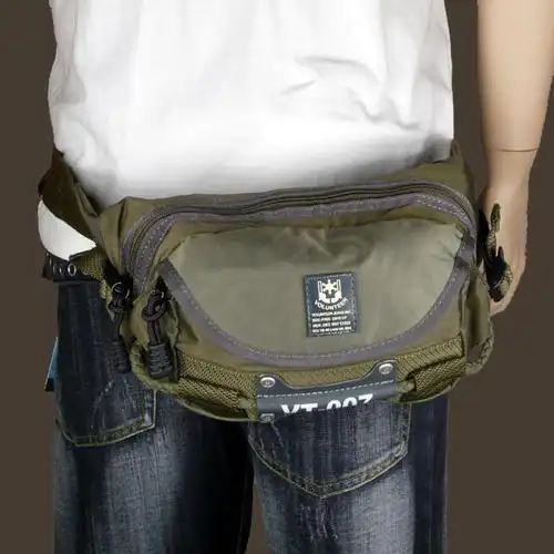 volunteer 时尚休闲户外轻便型男士腰包 旅游腰包两色