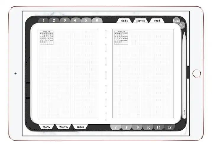 您有一份电子手账模板请查收