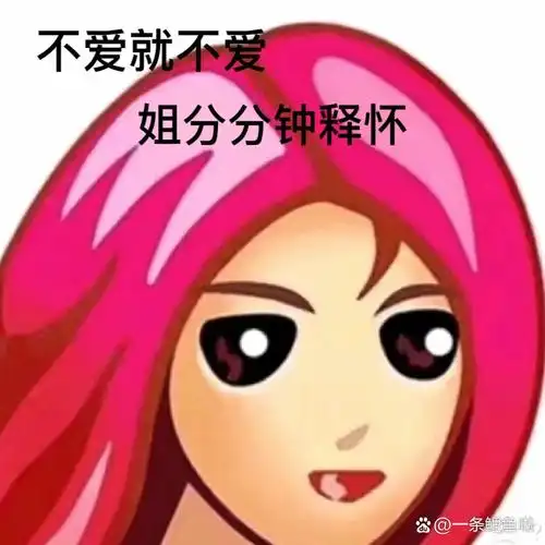 拽拽的表情包/不爱就不爱 姐分分钟释怀    原图来源于网络 文字自己