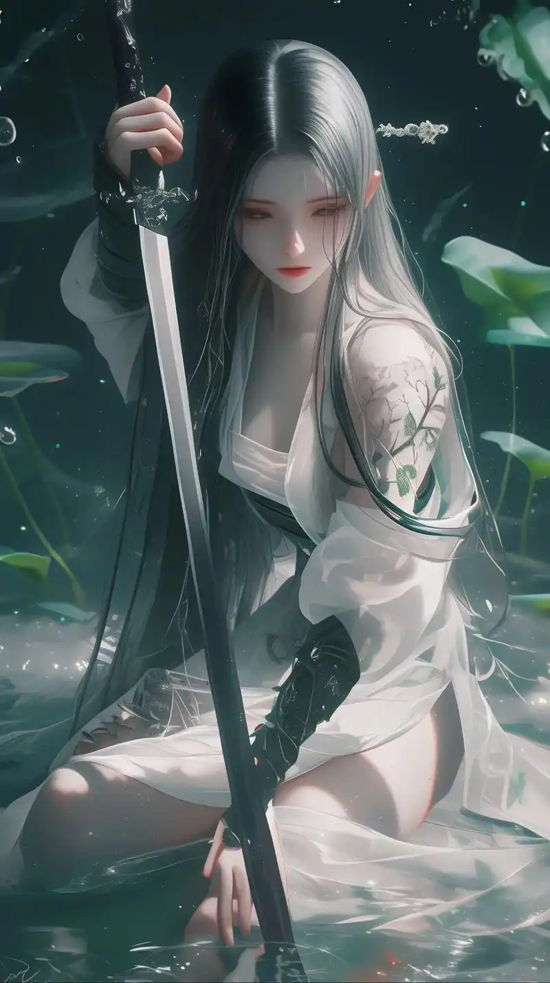 空山新雨后.#插画 #古风 #武侠 #唯美意境 #手机墙纸 - 抖音