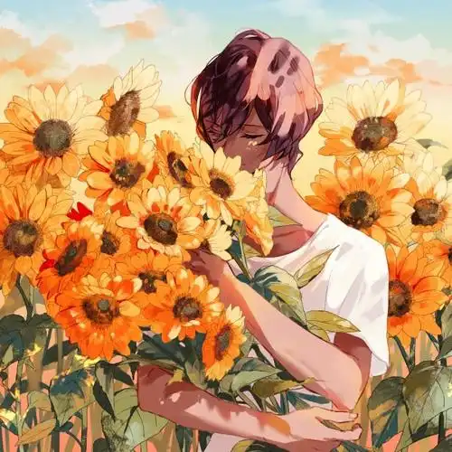 向日葵般阳光少年暖暖头像