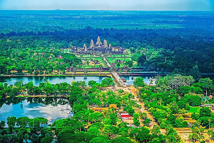 航拍,吴哥窟,庙宇_高清图片_全景视觉