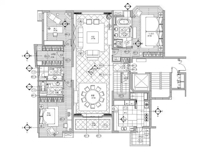 图纸深度:竣工图 项目位置:上海 设计风格:现代风格 图纸格式:cad2000