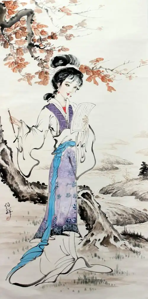 【京津画派】白伯骅中国画仕女精选