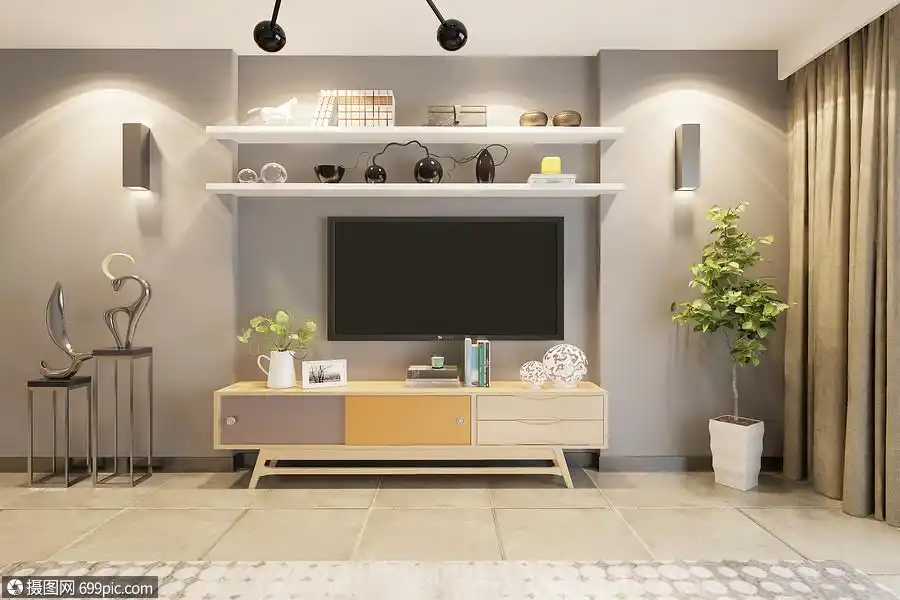 客厅电视场景装修背景