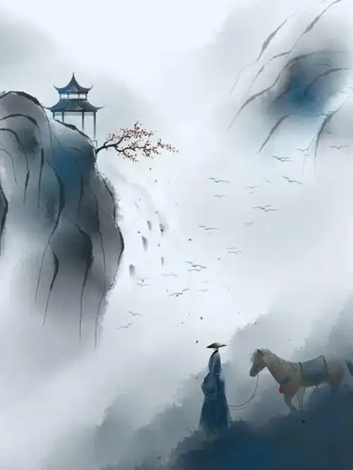 一首送别诗,写尽人在江湖,四海为家的漂泊感,淡淡离愁古意丛生