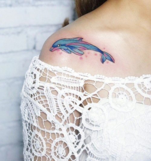 海豚纹身图案大全海豚纹身有什么寓意14