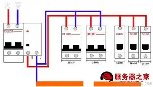 家用弱电箱接线实物图 家用配电箱安装接线实物图解
