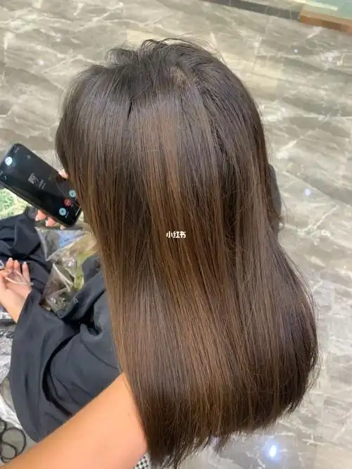 黑茶色前后效果对比图