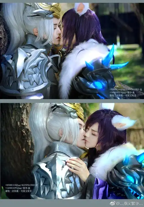 【cos正片】王者荣耀 韩信李白相爱相杀cos欣赏 cn:繁华 cosplay-第1