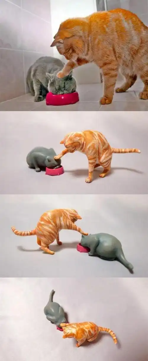 日本大神精致又沙雕的猫咪手办,真的承包了我一年的笑点哈哈哈哈