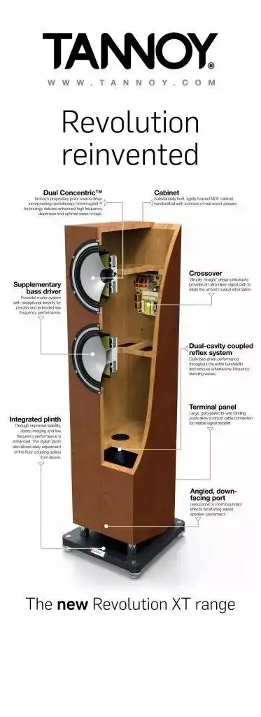 烧友评说天朗tannoy revolution系列xt 8f落地式音箱