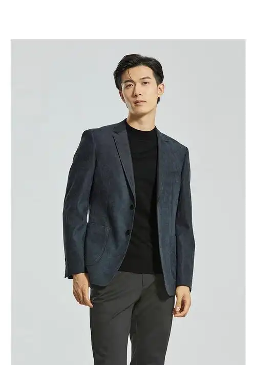 利郎休闲西服外套男修身版秋季新款男士单西上衣西装外套轻商务 石