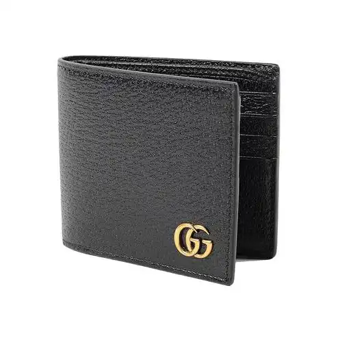 热销古驰男包_香港直邮qh gucci 古驰 男士黑色双折钱包 428726 dj20t