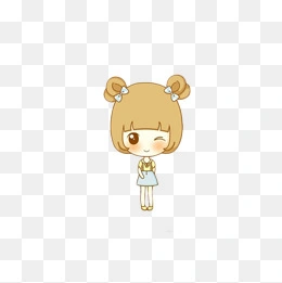 矢量彩色卡通辫子小女孩图片免费下载-矢量彩色卡通辫子小女孩素材