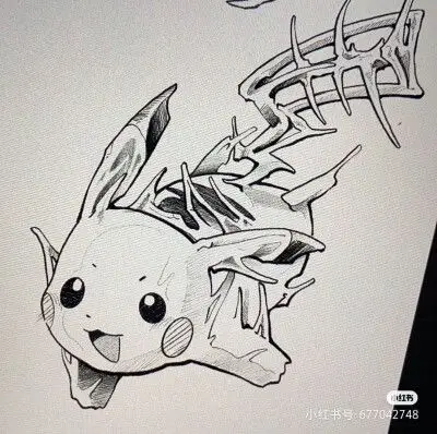 方格画皮卡丘