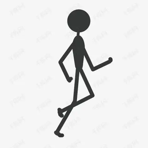 火柴人奔跑flash动画跑步的火柴人免抠素材免费下载觅元素51yuansu.