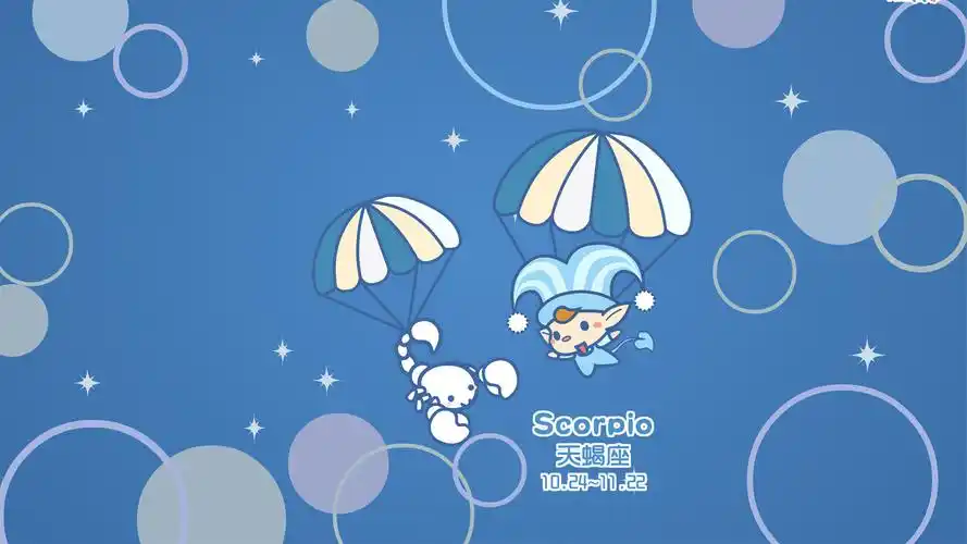 十二星座卡通动漫可爱创意高清电脑桌面壁纸(二)