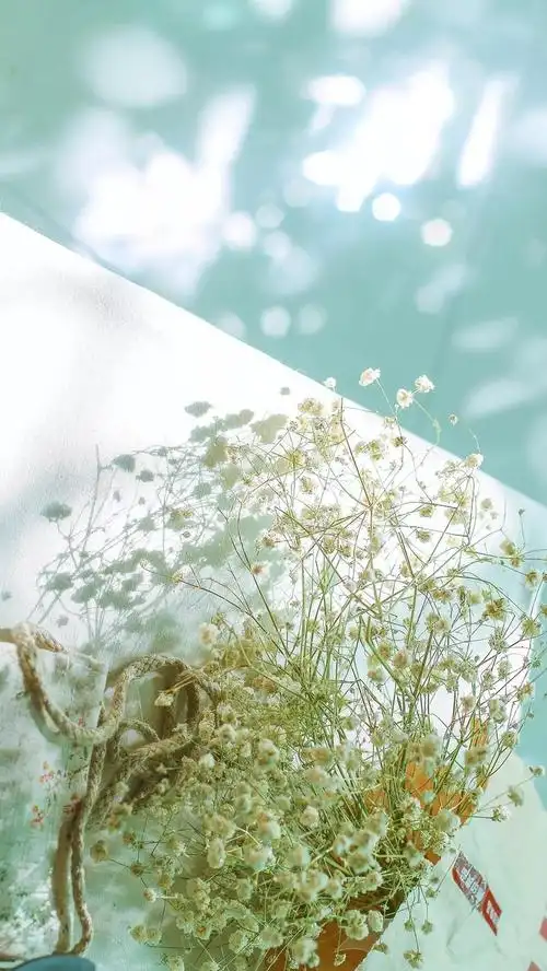 春天小清新植物摄影h5背景