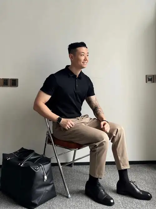 175cm70kg男生职场通勤穿搭休闲简约稳重