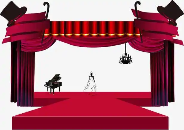 舞台简笔画 舞台简笔画图片大全彩色