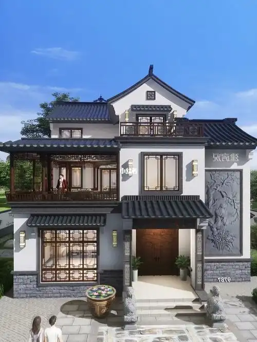 三层徽派别墅遇见中式之美