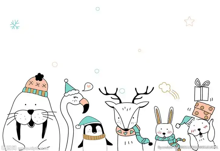 可爱动物插画图片