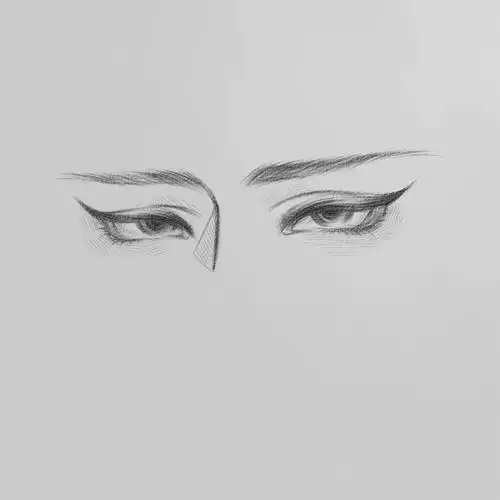 男生眼睛手绘过程