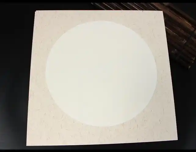加厚宣纸软卡熟宣生宣扇面宣纸卡纸麻纸镜片纸空白圆形国画纸10张