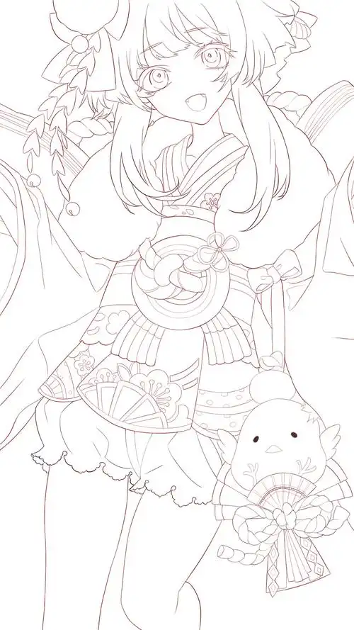 阴阳师 | 线稿上色过程