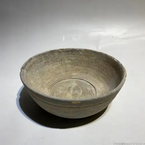 古玩陶器古董汉代陶碗