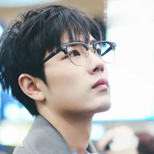 肖战款米钉眼镜框潮3016金属半框眼镜架 男女平光镜个性框架眼镜