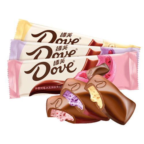 巧克力香草德芙冰淇淋夹心41g榛子朗姆樱桃巧克夹心巧克力