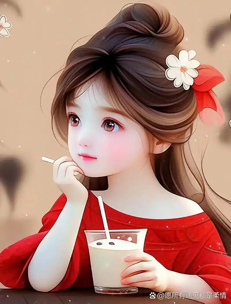 漫画女孩 #如果人生可以重来 #萌娃漫画头像 #女子本弱为 - 抖音