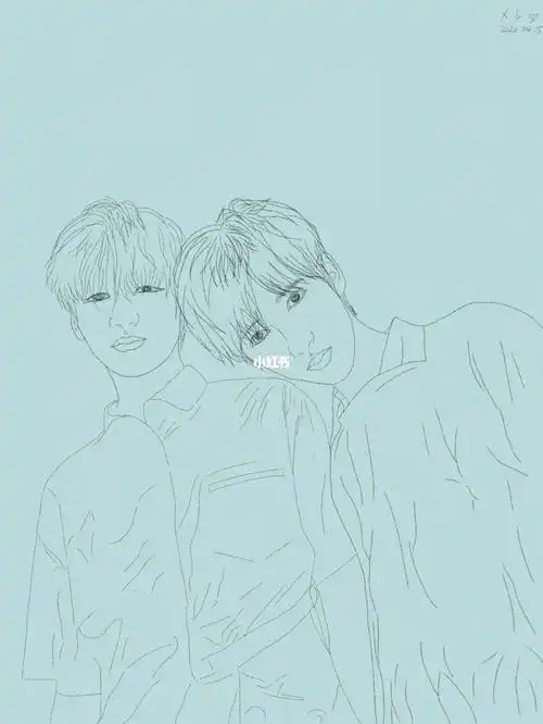 翔霖照片描线稿