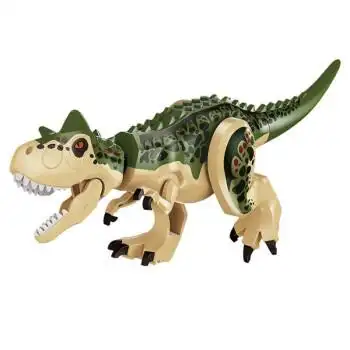 恐龙玩具侏罗纪恐龙世界公园暴龙霸王龙迅猛龙冥王龙拼装拼插积木兼容