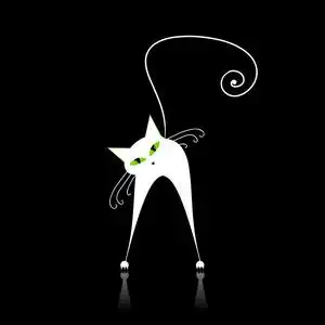 可爱黑猫咪图片