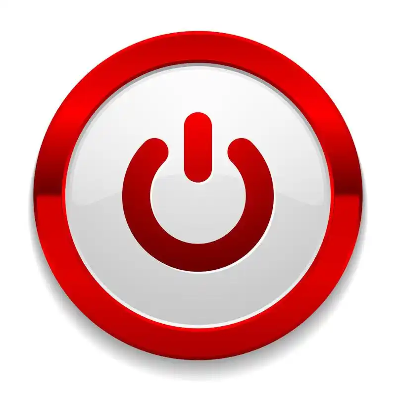 启动图标,红色的圆形按钮的启动图标