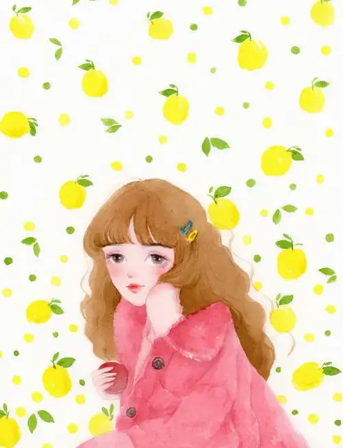 可爱的小姐姐头像壁纸 .(*▽`*). 手绘·水彩画 cr.@王大可vvv